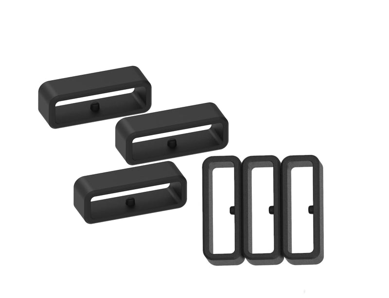 Replacement Secure Rings Compatible with Garmin Forerunner 220 235 230 35 745 620 630 735XT Bands Connector Keepers Fastener Ring Holders Loop for Vivoavtive 4/ Instinct/ Approach S20 S60 S10 S5 S6 Smartwatch Black - NewNest Australia