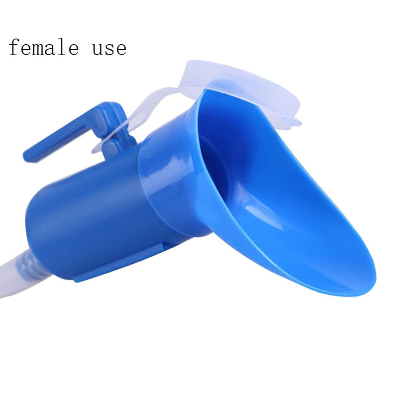 testyu Urinal Bottle Unisex, 2000ML Reusable Urinal Portable Spill Proof Plastic Pee Bottle Large with Hose Screw Lid and Clean Brush for Car Home Toilet Travel Camping (White) White - NewNest Australia