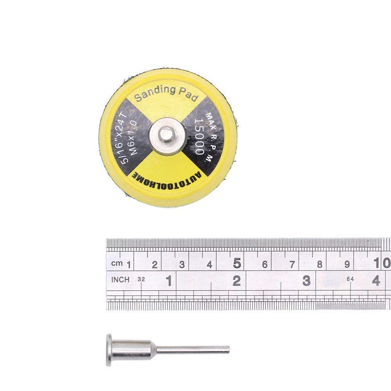 AUTOTOOLHOME 100 Pack 2 inch Sanding Discs Kit with Polishing Pads Plate 40 60 80 100 120 150 180 240 320 400 Grit Sandpapers for Drill Grinder Rotary Tool - NewNest Australia