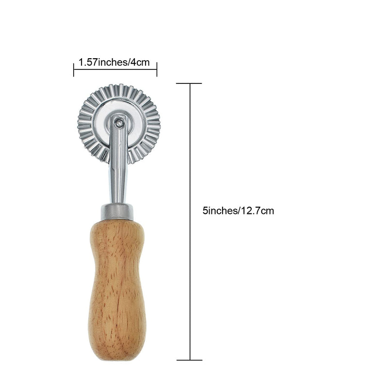 1.57" Pastry Wheel Cutter?Kitchen Gadget Features Ravioli Crimper Cutter Wheel for Home and Kitchen Use - NewNest Australia