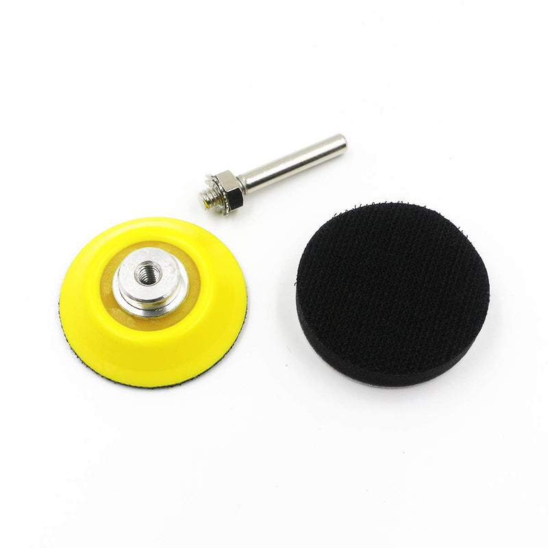 Sanding Discs Pad Kit-2 Inch(50mm) Hook and Loop Sanding Pad for Sanding Discs with 1/4 inch Shank Drill Attachment and Soft Foam Buffering Pad,6 Packs 2 inch Sanding Pad - NewNest Australia