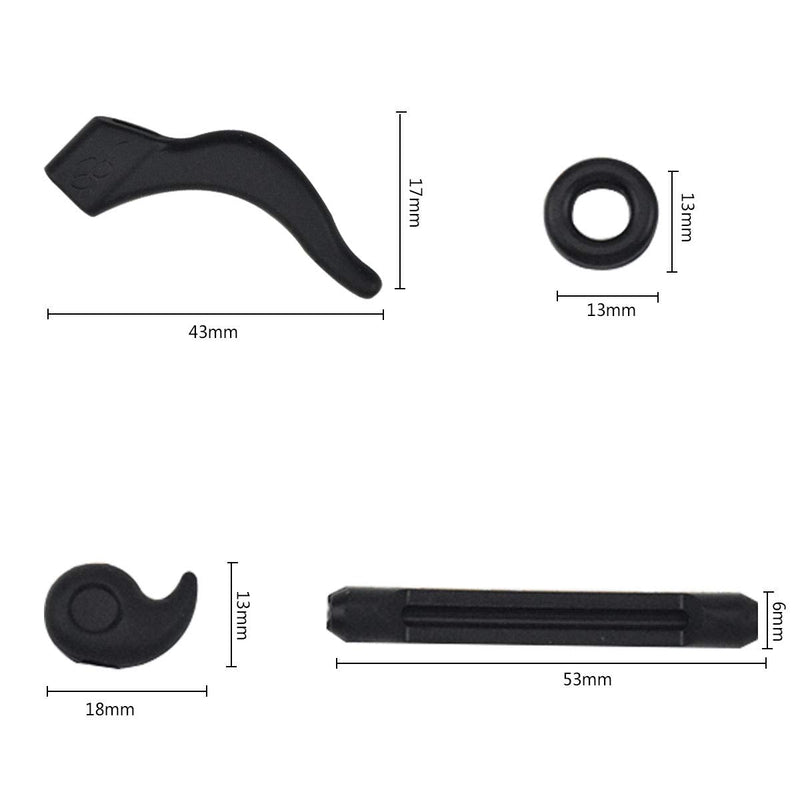 24 Pairs Of Glasses Non-Slip Glasses Ear Pads Silicone Non-Slip Glasses Holder Glasses Non-Slip Holder Glasses Ear Pad Glasses Non-Slip Ring Non-Slip Covers For Glasses Arms Reading Glasses - NewNest Australia