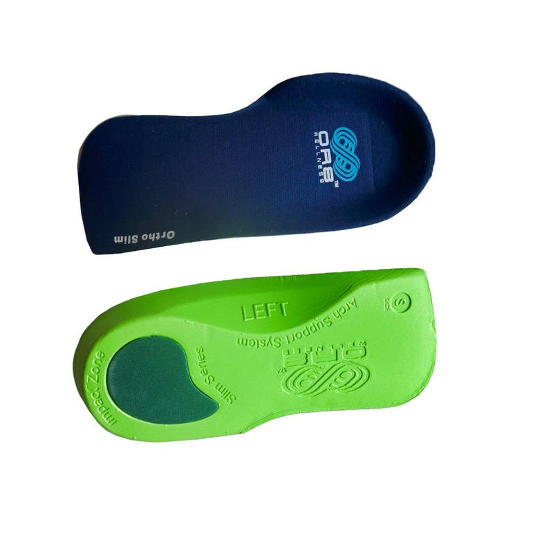 OR8 3/4 Length Slim Fit Insoles Arch Support Shoe Boot Inserts Orthotic Foot Supports Insole Flat Feet Insert and Low Arches High-Density Women Men (L 9-10.5) L 9-10.5 - NewNest Australia