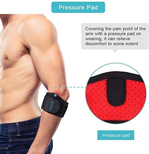 Zjchao Elbow Bandage Tennis Elbow Bandage Tennis Elbow Bandage Elbow Pads Volleyball With Extended Elastic Belt For Sprained Elbows, Arthritis, Tennis, Relieve Pain - NewNest Australia