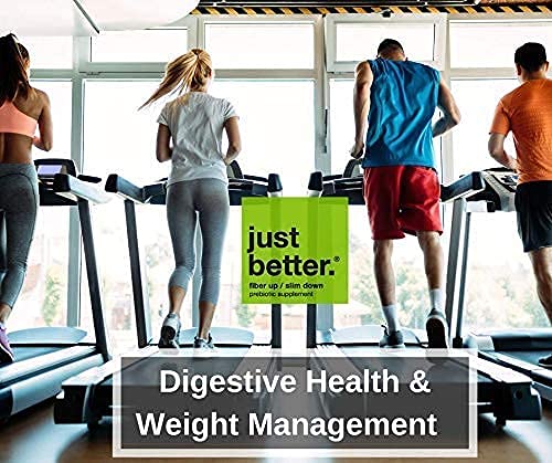 Just Better Prebiotic Fiber Supplement for a Healthy Gut | Fiber Powder with Zero Grit Zero Taste and No Bloating or Gas | Feel Full Faster | Keto Non-GMO Gluten Free Vegan 30 Servings 30 Servings (Pack of 1) - NewNest Australia