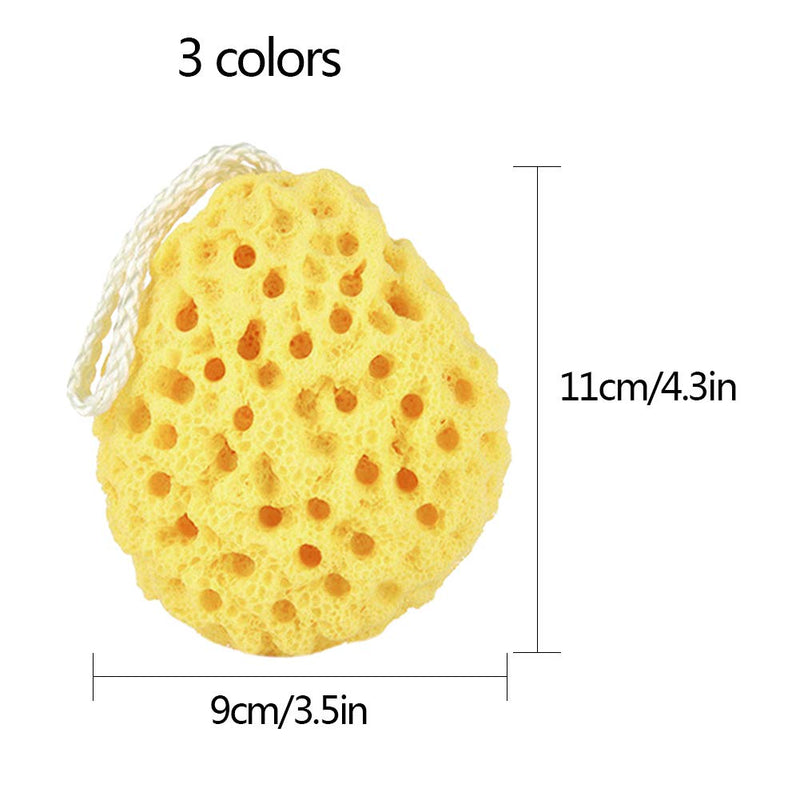 Body Bath Sponge,3 Pack Natural Fiber Soft Body Bath Sponge Honeycomb Texture Gentle Soothing Exfoliating Cleansing Body Shower Loofahs for Adults Kids Daily Care Bathroom Supplies - NewNest Australia