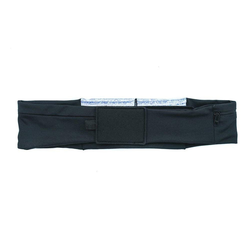 Sprigs 3 Pocket Adjustable Running Belt Waist Pack, Fanny Pack for Working Out with Sweat Resistant Backing, Holds All iPhone Models Navy Blitz/Black Large/XL - NewNest Australia