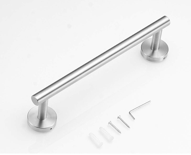 Towel Bar, 12-Inch Hand Towel Holder, Bathroom Accessories SUS304 Stainless Steel Towel Rack, Bath Hardware Brushed Nickel, Wall Mounted - NewNest Australia