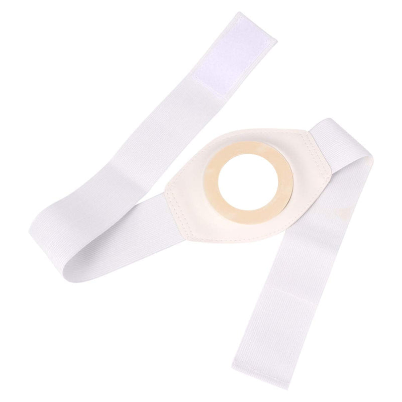 HEALLILY 2pcs Abdominal Hernia Belt Elastic Stoma Belly Abdomen with Breathable Stoma Opening for Post Colostomy Ileostomy Healthcare Beige - NewNest Australia