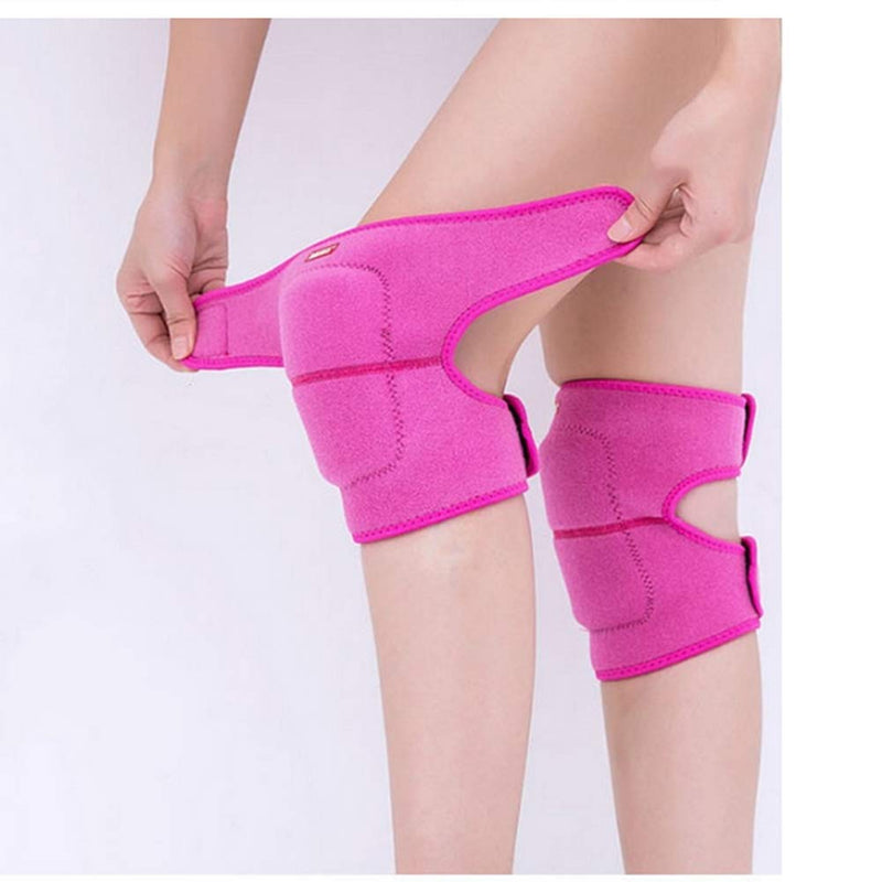 JUMISEE (2PCS) Kids Adjustable Knee Pad, Anti-Slip Padded Sponge Knee Brace Breathable Flexible Elastic Knee Support for Football Volleyball Dance Skating Basketball Sports S (4-6 Years Old) Fuchsia - NewNest Australia