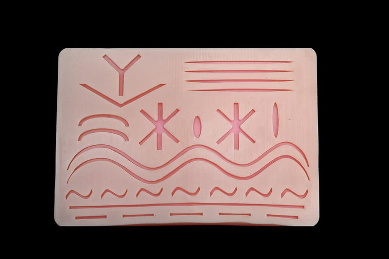Suture Practice Pads 3 Layer with 27 Wound 5.5x7.7", Suture Practice Kit, Durable Silicon Skin Suture Pad to be Used by Students for Training and Practice of Medical, Veterinarian Students and Nurses - NewNest Australia