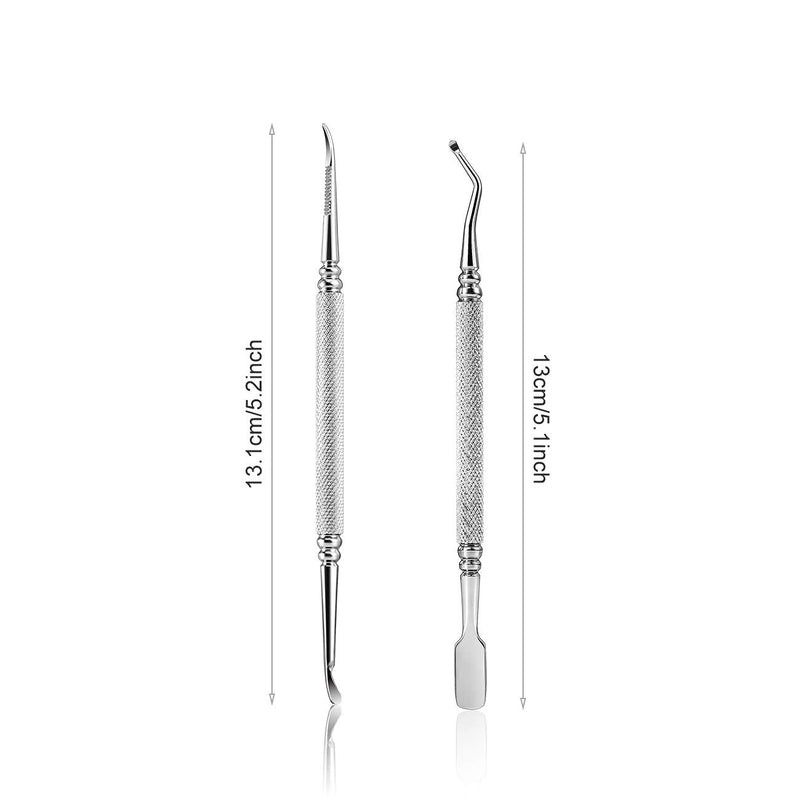 BEZOX 2pcs Ingrown Toenails Set with Cuticle Pusher and Cuticle Remover, Professional Ingrown Toenails File and Ingrown Lifter Kit, Nail Art Tools Cuticle Remover & Trimmer - NewNest Australia