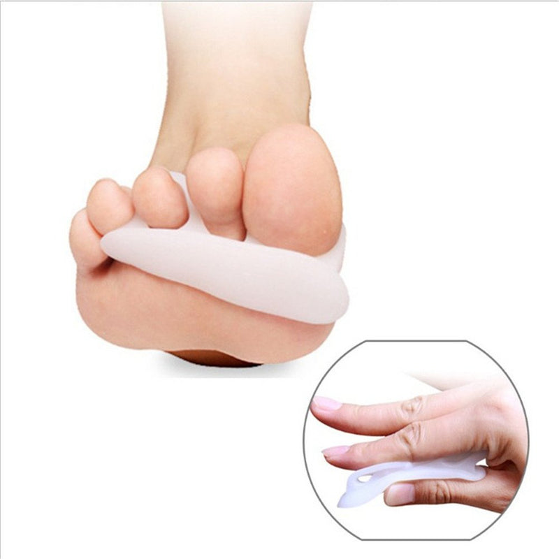 CAREOR 6 Pieces Hammer Toe Cushion - Hammer Toe Gel Pads Corrector & Straightener for Curled, Curved, Claw & Mallet Toe Relief - Right & Left Gel Support Crest Cushion (3 Hole White) - NewNest Australia