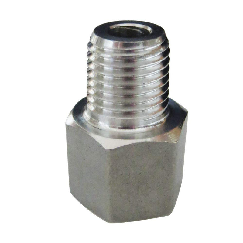 Metalwork 304 Stainless Steel Forged Pipe Fitting, 1/2" NPT Female x 1/4" NPT Male Reducing Adapter, High Pressure (1 Pc) 1 Pcs - NewNest Australia