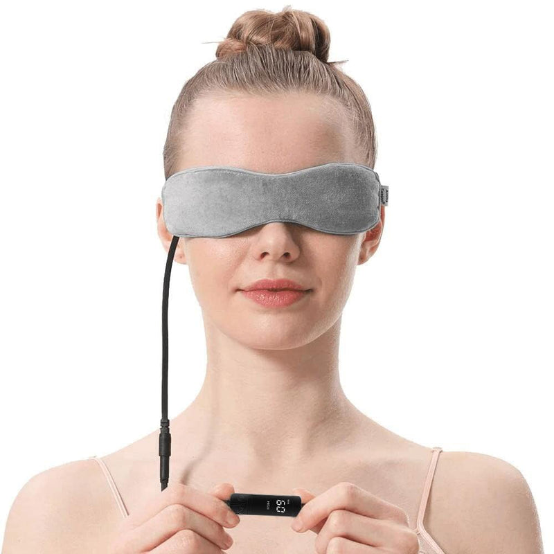 Aroma Season Moist Heated Eye Mask for Blepharitis and Dry Eyes Treatment, Warm Therapy to Unclog Glands, Relieve Stye Eye, Dry Eye Syndrome and MGD (Gray) Gray - NewNest Australia