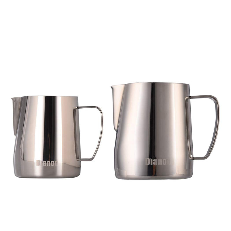 Dianoo Stainless Steel Milk Frothing Pitcher Creamer Frothing Pitcher Latte Art Cup for Espresso Cappuccino Coffee 600 ML - NewNest Australia