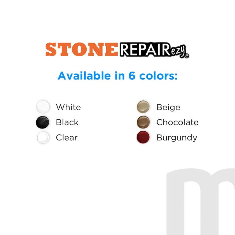 MagicEzy Stone Repair Ezy: (Black) Marble, Granite, Quartz Countertop Chip Repair Kit | Stone Fix, Laminate, Corian, Travertine| Super Strong Seam Filler Black - NewNest Australia