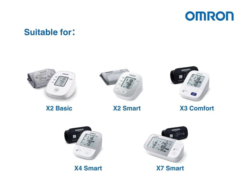 OMRON Original UK AC Adapter (HHP-BF01) for OMRON upper arm blood pressure monitors + OMRON X2 Basic – Automatic Upper Arm Blood Pressure Monitor for Home Use, Clinically Validated - NewNest Australia