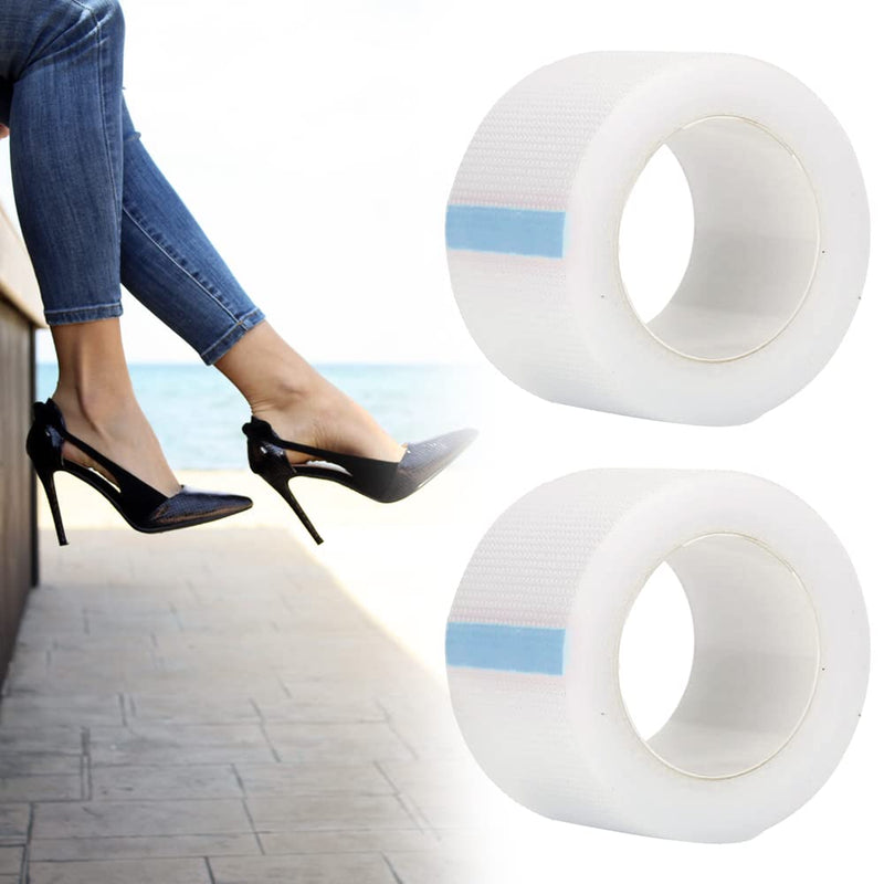 2 Rolls Moisture Heel Stickers Heel Sticker Tape, Invisible Adhesive Foot Anti Wear Tape Breathable Cushion Blister Guard Patch to Prevention Blister and Chafing Cushion Protection(2*5m) - NewNest Australia