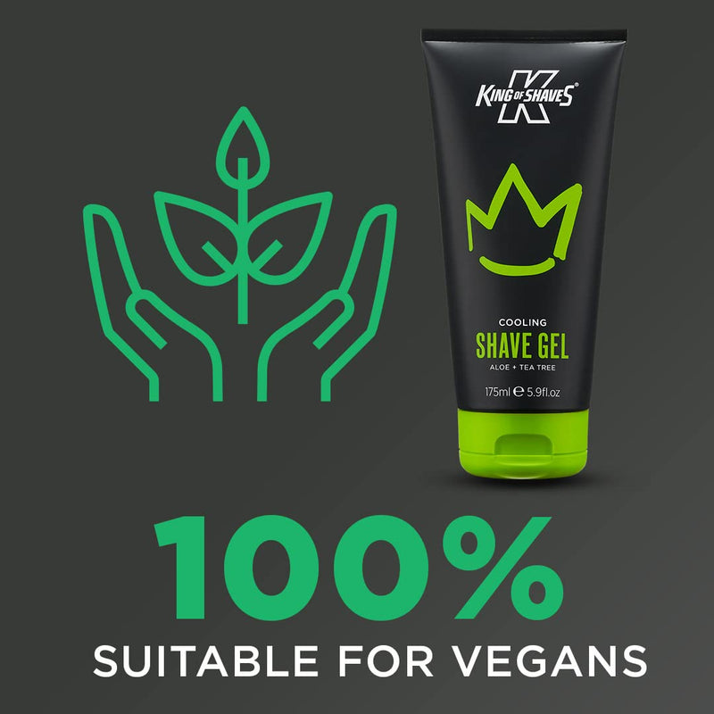 King of Shaves Cooling Aloe Vera Shaving Gel for Men 175ml DUO PACK 150 ml (pack of 2) - NewNest Australia
