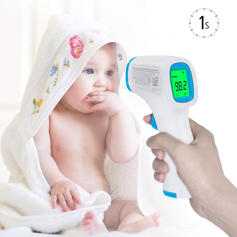 Thermometer for Adults Forehead, No Touch Thermometer for Adults, Forehead Thermometer, Instant Reading, Medical Grade, Good for Baby Food, Bath,Milk (Blue) Blue - NewNest Australia