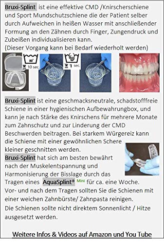 Bruxi-Splint Grinding Splint For Teeth Grinding - Grinding Splint Protection For Tooth And Jaw Joint - Gum Protection Splint - For Bruxism/Cmd With Storage Box - NewNest Australia