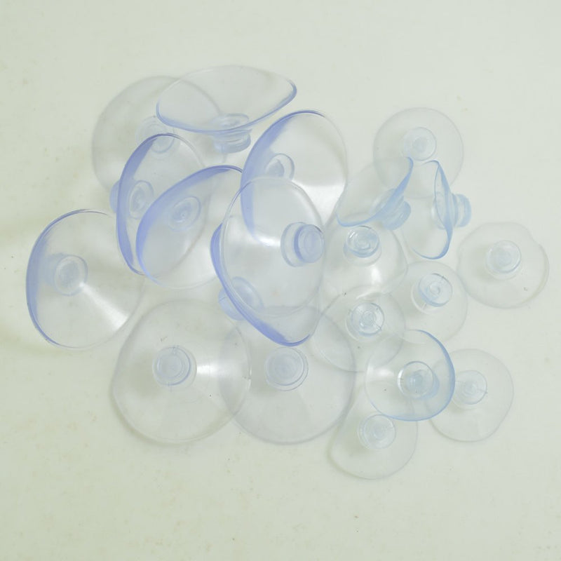 NewNest Australia - BronaGrand 30 Pack Clear Plastic Suction Cup Sucker Pads Without Hooks 3 Size, 40 mm, 30 mm, 20 mm 