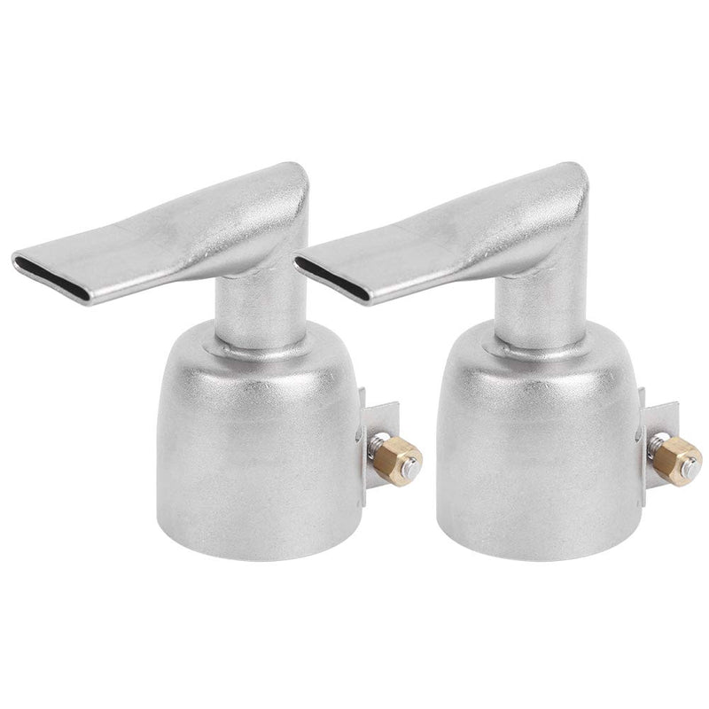 2pcs 20 mm 90 Degree Angled Wide Slot Weld Nozzle for Plastic Welding Nozzle Hot Air Heat Gun - NewNest Australia