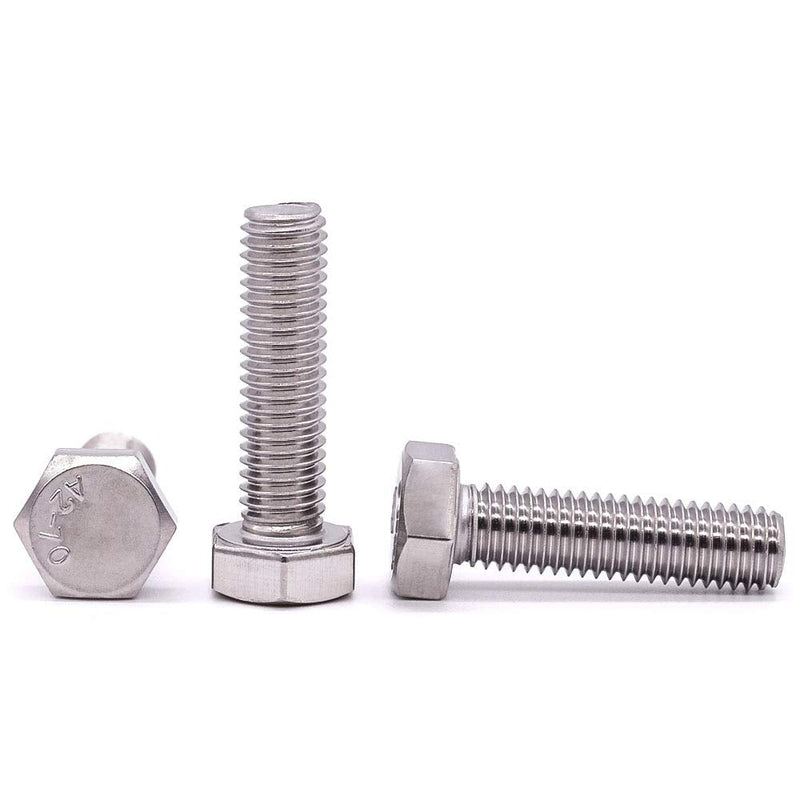 1/2-13 x 1-1/2" (1/4" to 5" Available) Hex Head Cap Bolts Screws, 304 Stainless Steel 18-8 Hexagon Head Bolts, Coarse Thread UNC, Full Thread, Pack of 6 1/2-13 x 1-1/2" (6 PCS) - NewNest Australia