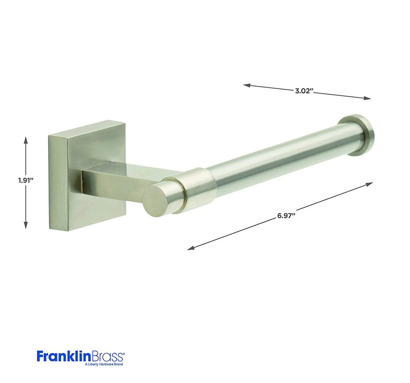 Franklin Brass MAX51-SN Maxted Modern Single Arm Toilet Paper Holder, Satin Nickel - NewNest Australia