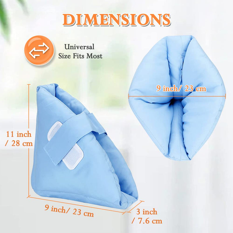 Heel Protectors Cushion Pain Relief Foot Pillow for Pressure Sores Foot Support Boot Surgery Recovery Supplies for Elderly Bedridden Pressure Ulcer Cushion Ankle Pillow for Bed, Wheelchairs (1 Pair) - NewNest Australia
