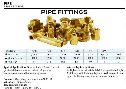 Anderson Metals - 54046-0604 Brass Tube Fitting, Coupling, 3/8" Flare x 1/4" Female Pipe 3/8" Flare x 1/4" NPT Female - NewNest Australia