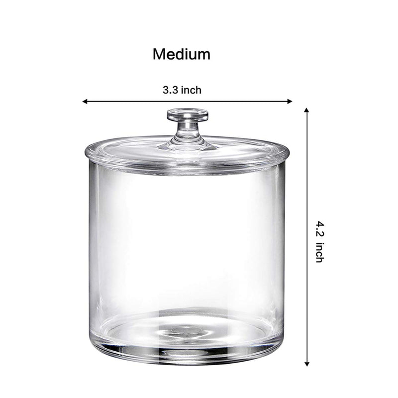 Premium Quality Clear Plastic Apothecary Jars | Set of 3 - NewNest Australia