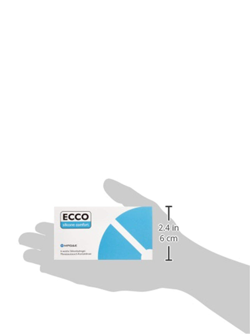 ECCO Silicone Comfort monthly lenses soft, 6 pieces / BC 8.60 mm / DIA 14.20 mm / -2.25 diopters 8.6 millimeters 14.2 millimeters - NewNest Australia