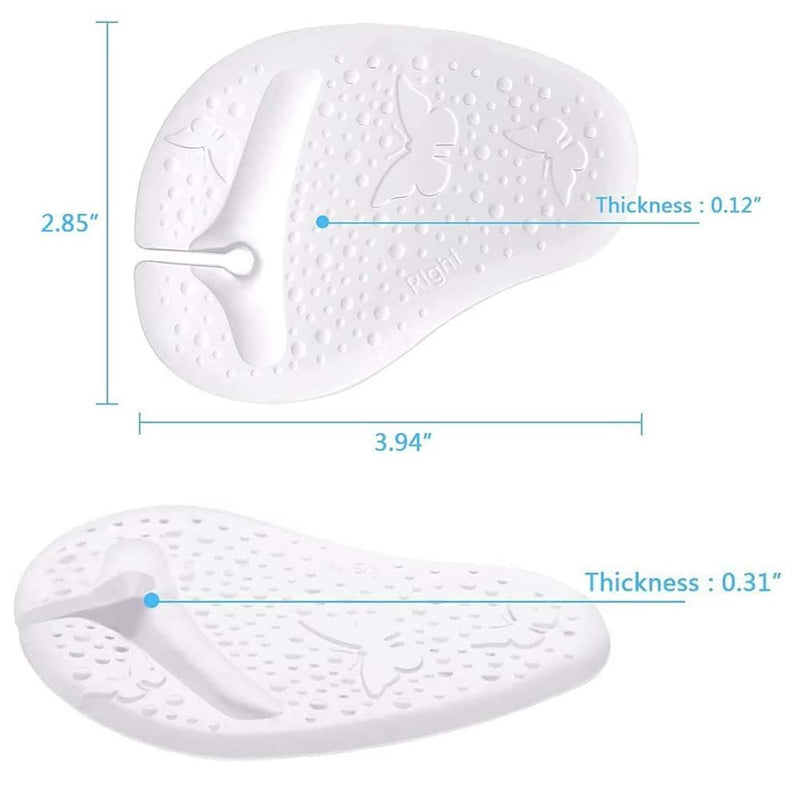 3 Pairs Self Adhesive Gel Cushion Pad Sandal Padding Gel Metatarsal Pads Flip Flops Pads Shoes Grip Pads for Sandals Forefoot Cushions Inserts Thong Toe Protectors Relief Pain - NewNest Australia