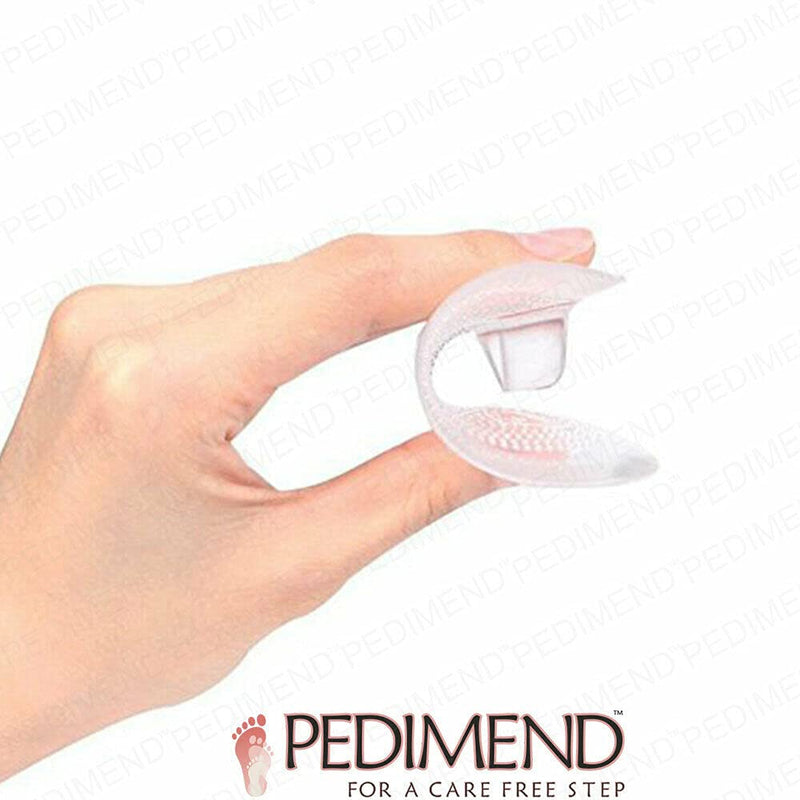 Pedimend Flip Flop Toe Thong Protectors Pads - 2 Pairs | Prevent Slipping Injury | Gel Toe Posts Cushion for Sandals | Insoles for Toe Post Sandals | Unisex Clear 4 Count (Pack of 1) - NewNest Australia