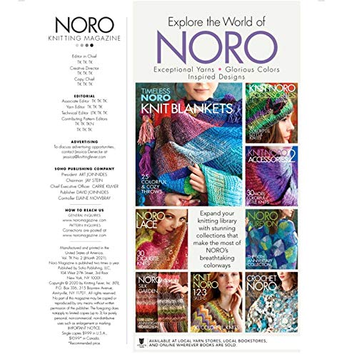 Noro Knitting Magazine 18, Spring-Summer 2021, 30 Patterns - NewNest Australia