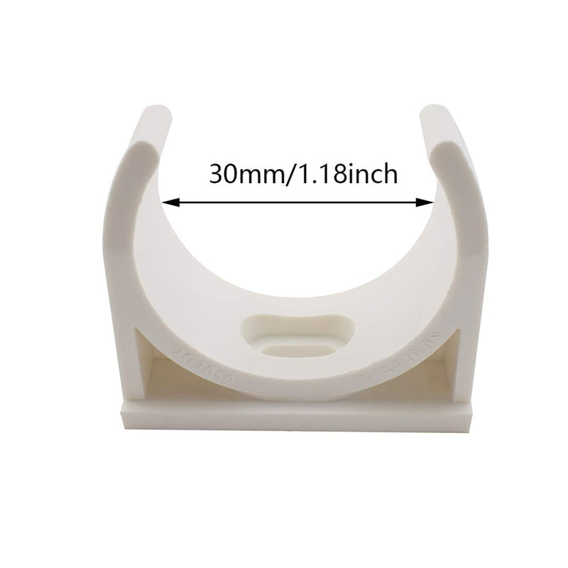 SDTC Tech 12-Pack U-Shaped PVC Water Pipe Clamps Fit for 32mm OD, Compatible with 1" ID PVC Pipe - NewNest Australia