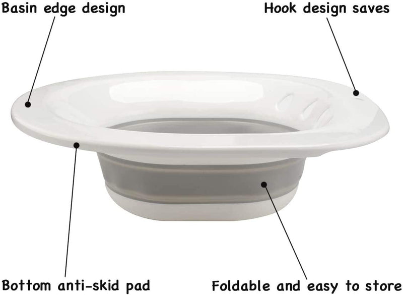 Sitz Bath for Toilet Hemorrhoids - MissZM, for Postpartum Pregnant-Women or Hemorrhoids, Foldable Hangable Storage Large-Capacity Private Care Washing Anti-Overflow Toilet Seat Pink - NewNest Australia