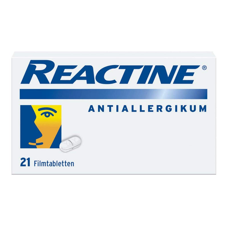 Reactine allergy tablets with cetirizine (21 pcs.) | Quick help for allergy symptoms on the skin, nose and eyes | For hay fever, house dust mite and animal allergies - NewNest Australia