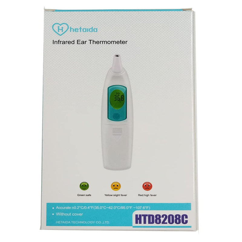 Fever Thermometer Ear For Baby Adults, Ear Thermometer Children Infrared Thermometer Fever With Accurate And Instant Reading, Fever Alarm, 10 Memory Functions, Lcd Display - NewNest Australia