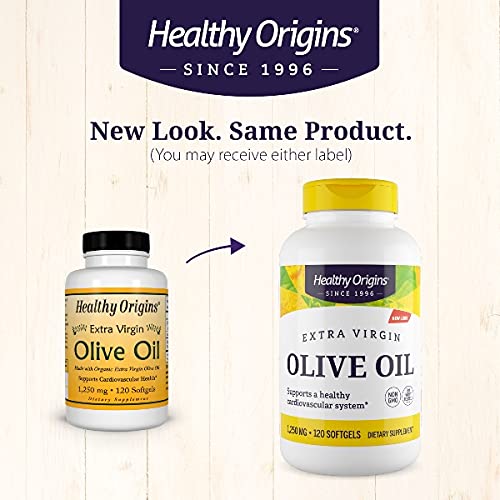 Healthy Origins Extra Virgin Olive Oil Softgels, 120 Count - NewNest Australia