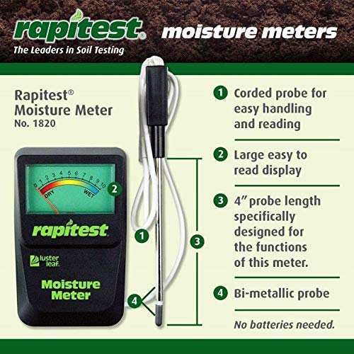 Luster Leaf 1820 Rapitest Soil Moisture Meter Moisture Meter w/ Cord - NewNest Australia