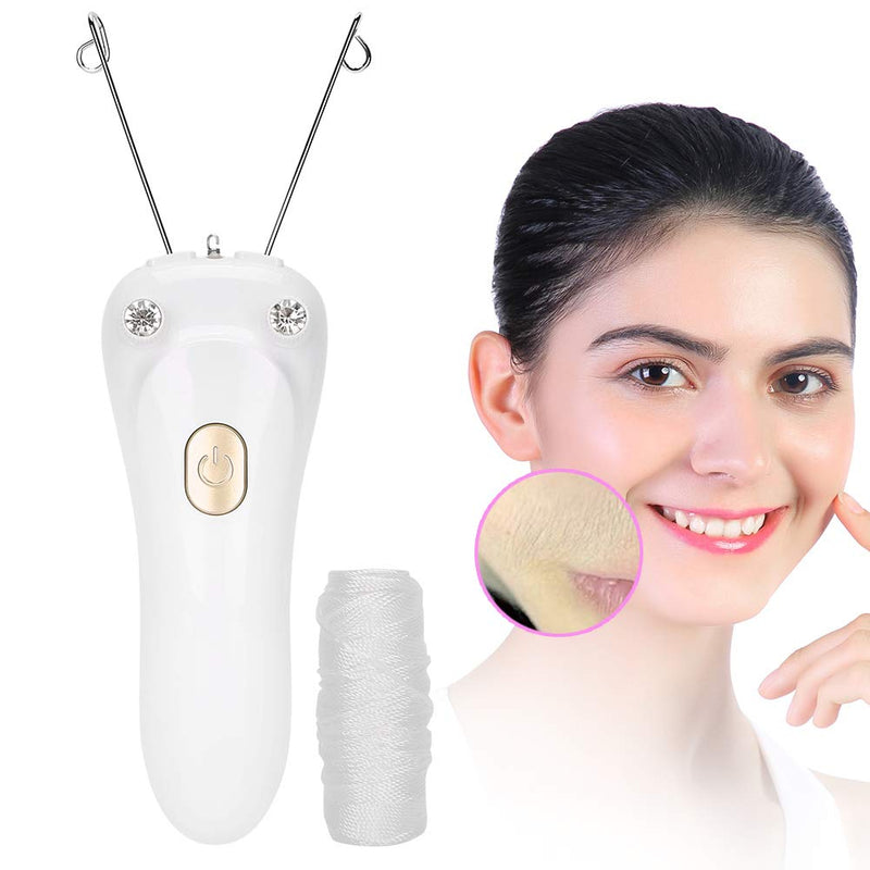 Electric Thread Epilator, Hair Remover For Face, Women'S Face Hair Remover, Usb Charging Epilator For Cotton Threads (Host + Cotton Thread + Usb Cable) (Gold) - NewNest Australia