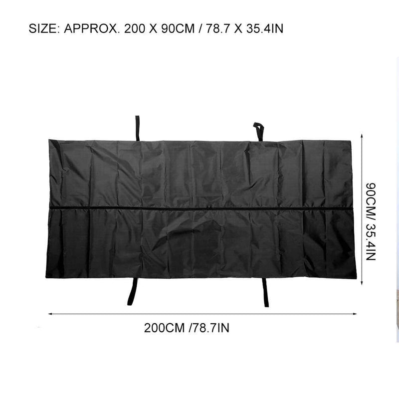 Lightweight Bag, Body Bag Stretcher Combo With 4 Perforated Reinforced Handles, Leak-Proof 210D Waterproof Storage Bag, Light Bag, Funeral Supplies, Waterproof Bags For (Black) - NewNest Australia