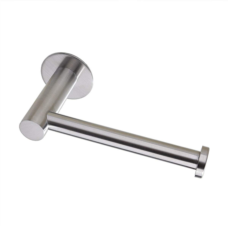 Toilet Paper Holder SUS304 Self Adhesive Toilet Roll Holder no Drilling for Bathroom Kitchen Washroom Stick on Wall Stainless Steel Brushed - NewNest Australia