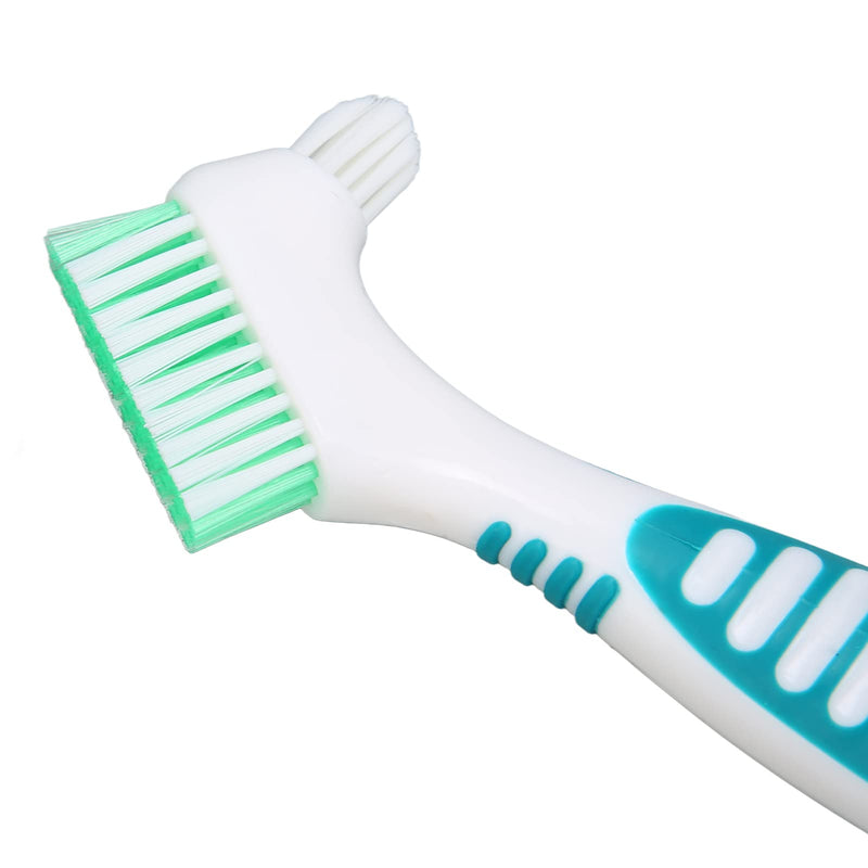 Denture brush, denture cleaner with multi-layer, soft bristles, removal of plaque bacteria, effective cleaning, prevents tartar, safe, non-toxic toothbrush for false teeth - NewNest Australia