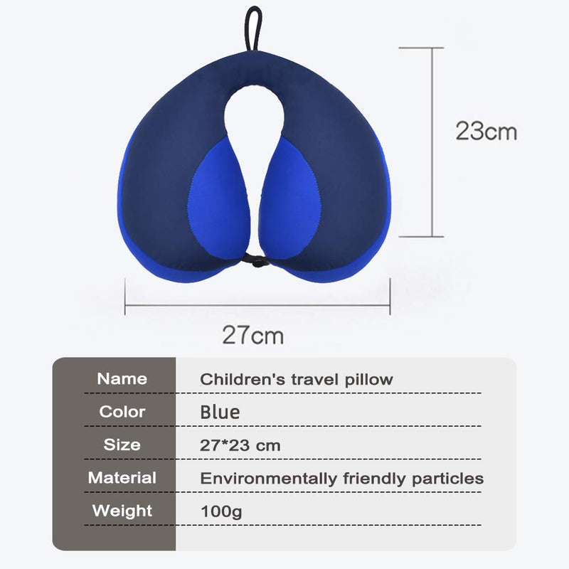 MOOB Kids Travel Pillow,Baby Head Neck & Chin Support U Shape Pillows, Travel Sleeping Essentials, Perfect for Car Airplane Dark Blue - NewNest Australia