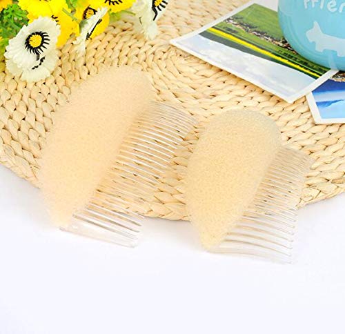 Ericotry 2Pcs Charming Bump It Up Volume Inserts Hair Comb Do Beehive Hair Styler Insert Tool Hair Comb Hot Hair Base Styling Accessories for Women Girls (Beige) - NewNest Australia