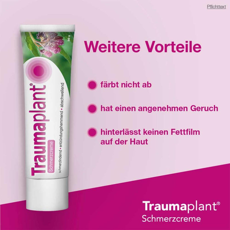 Traumaplant pain cream 100 g special comfrey extract for bruises & sprains (from sports and accident injuries), muscle and joint pain as a result of blunt injuries | from age 6 - NewNest Australia